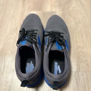 Brooks Charcoal and Royal Blue Athletic Shoes